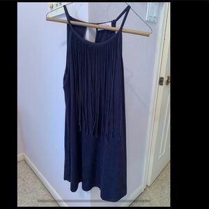 Willow Navy Velvet Dress